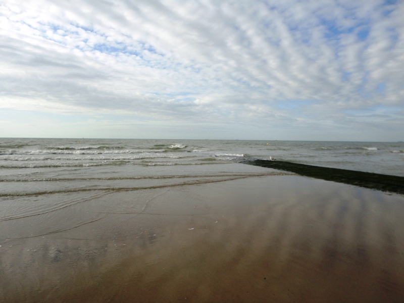 wenduine zee water lucht augustus 2011